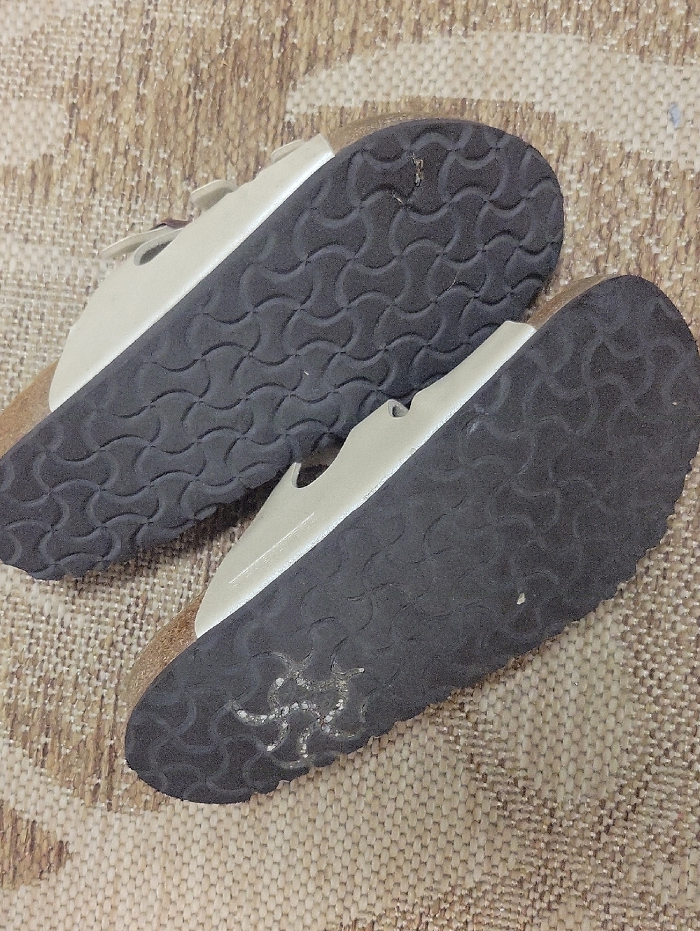 Birkenstock Triple-Buckle Sandals in Cream - Picture 2 of 5